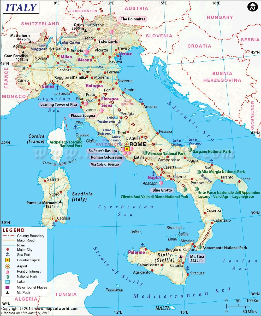 žemėlapis milano ir apylinkes