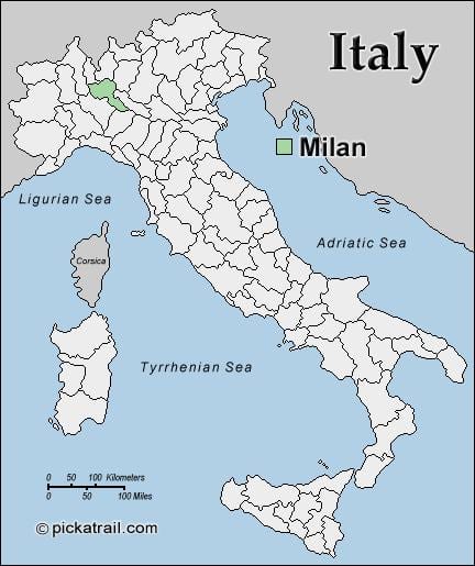 žemėlapis milano žemėlapis europa