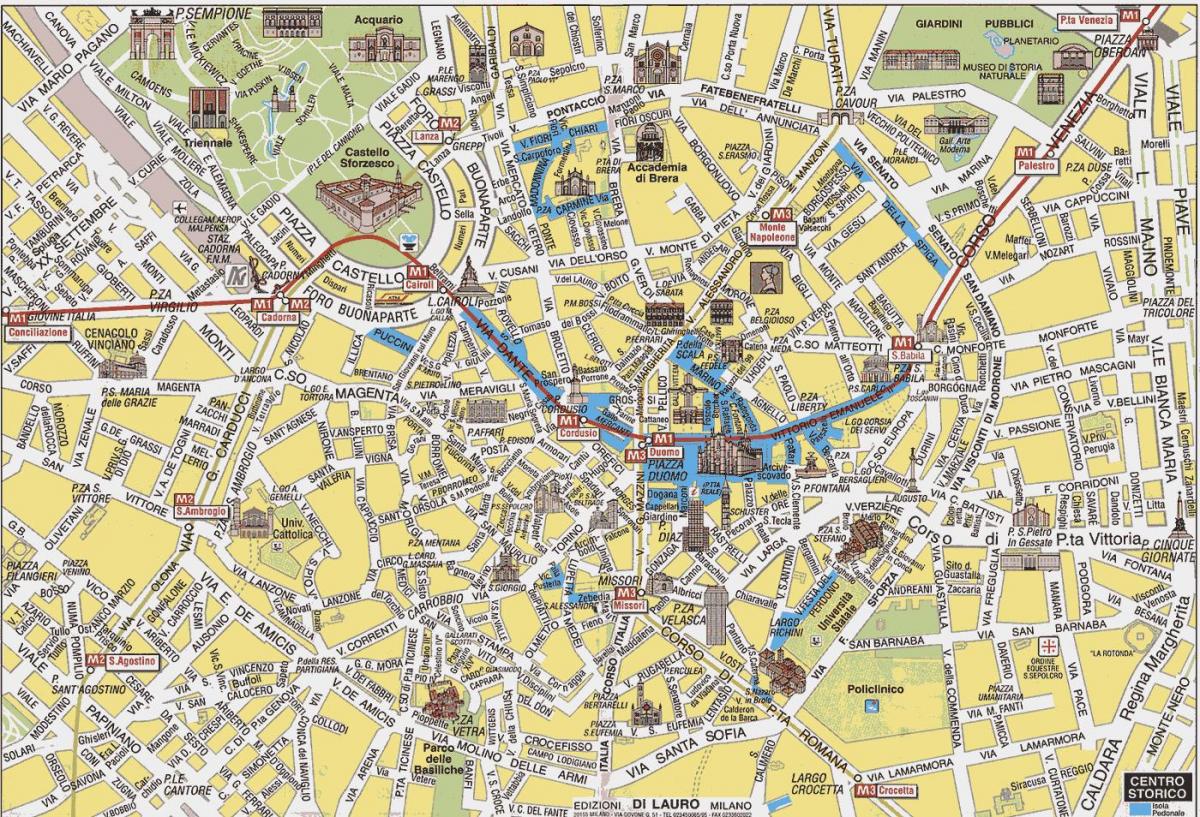 milano centrale žemėlapyje
