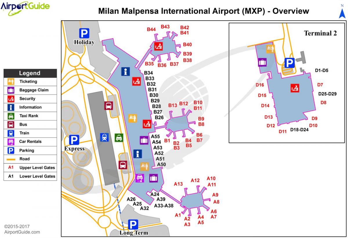 milano oro uostas map