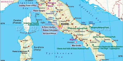 Žemėlapis milano ir apylinkes