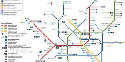 Žemėlapis lampugnano autobusų stotis, milano