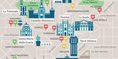 Milano cadorna stoties žemėlapyje