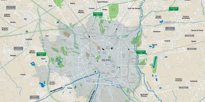 Žemėlapis milano kanalai 