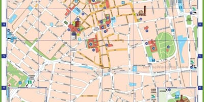 Milano italija lankytinų vietų žemėlapis