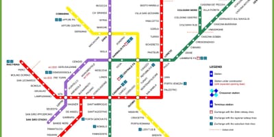Metro milano žemėlapis