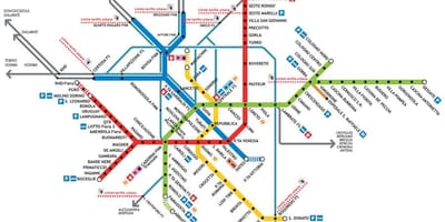 Milano vamzdis žemėlapyje