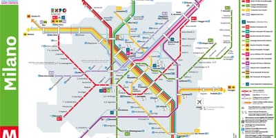 Milano miesto žemėlapis