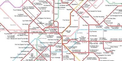 Tramvajų milano žemėlapis