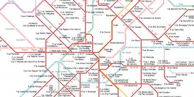 Tramvajų milano žemėlapis