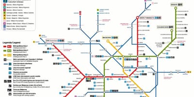 Milano transporto žemėlapis