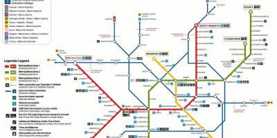 Milano transporto žemėlapis