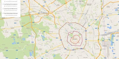 Žemėlapis milano zonas
