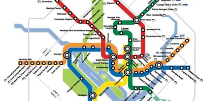 Milano regioninių traukinių žemėlapis